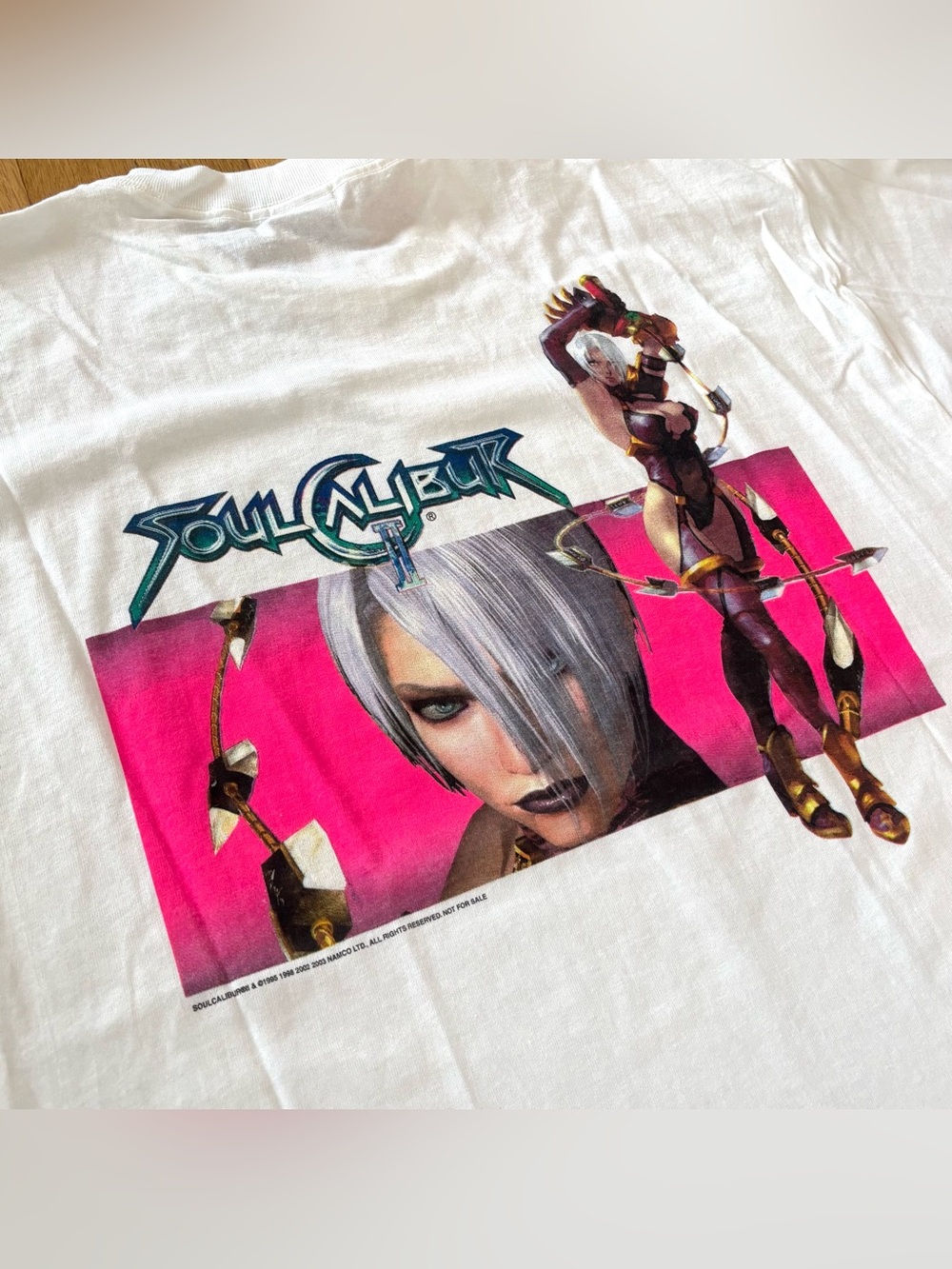 Vintage 2002 Soulcalibur II Shirt XL Ivy Graphic Deadstock Promo Namco Gaming